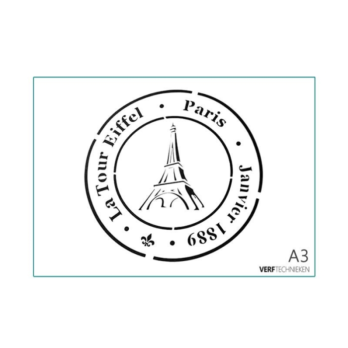 Sjabloon Paris Postmark A3 formaat